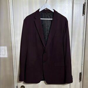 Banana Republic Men's Blazer - Deep Burgundy